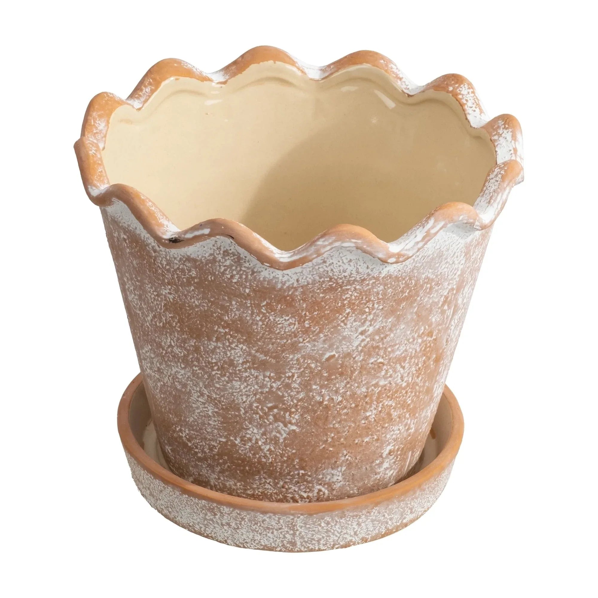 My Texas House 8 inch Ceramic Wave Planter