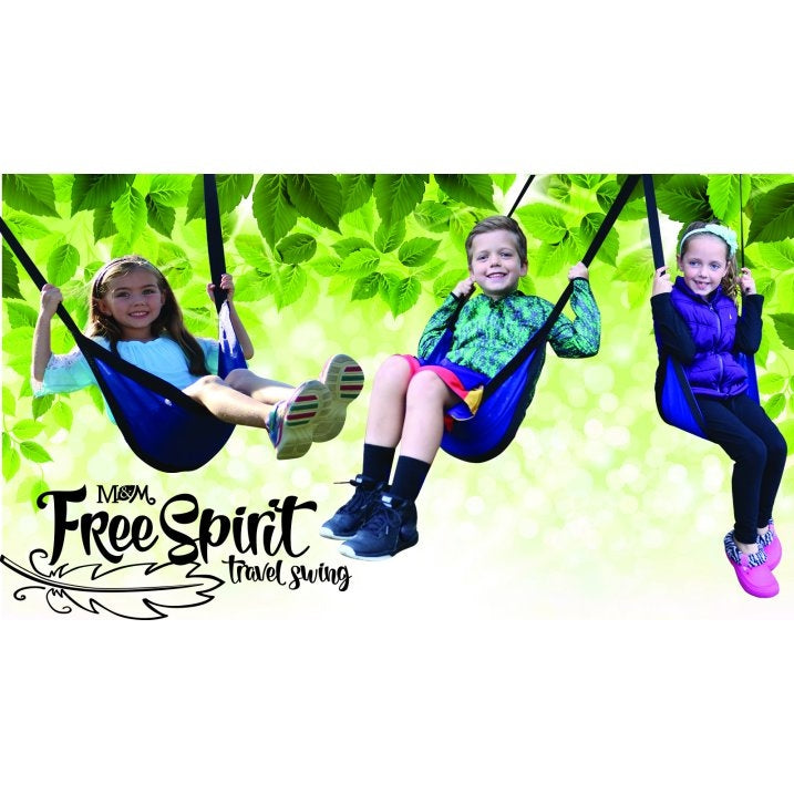 M&M Sales Enterprises Inc Free Spirit Travel Swing Purple