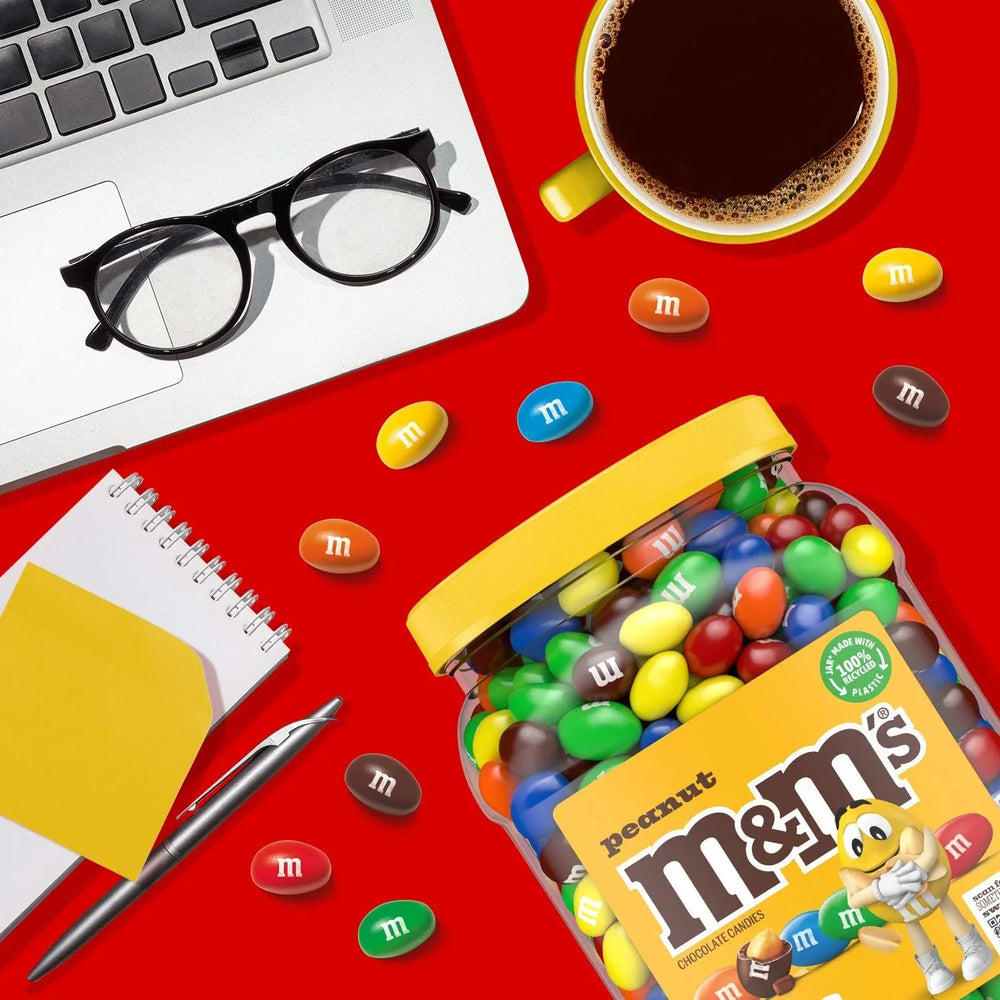 M&M'S Peanut Milk Chocolate Candy, 62 oz. - USA MEGA SHOP