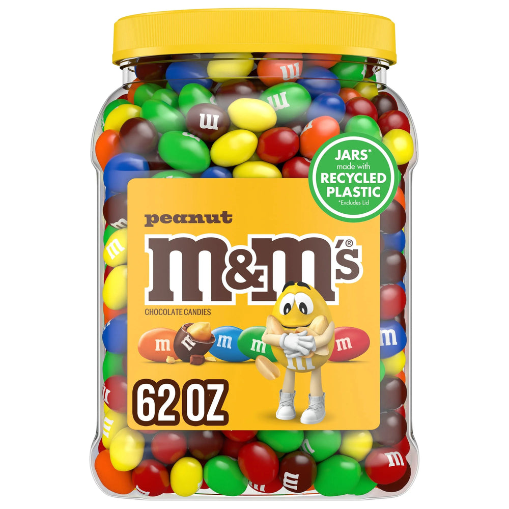 M&M'S Peanut Milk Chocolate Candy, 62 oz. - USA MEGA SHOP
