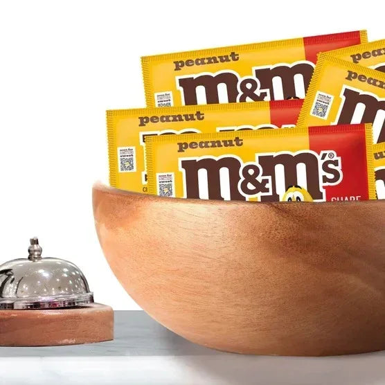 M&M's Chocolate Candy, Peanut, Share Size, 3.27 oz, 24-count