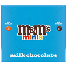 M&M's Minis milk chocolate candy label with front branding text