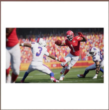 Madden NFL 26 Xbox Series X gameplay scene with red and white players