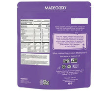 Organic granola bites pouch back with nutrition and ingredient details