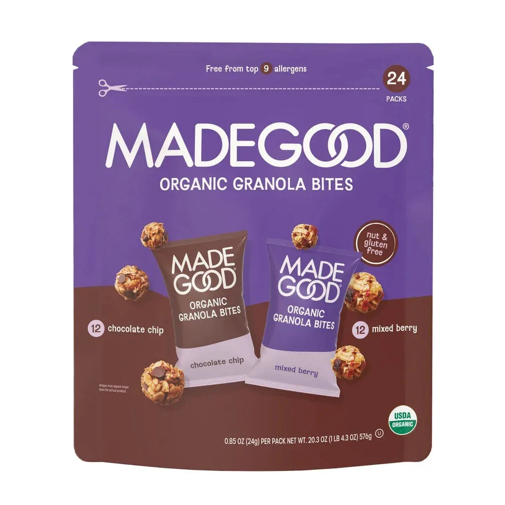 MadeGood Organic Granola Minis, Variety Pack, 0.85 oz, 24-count - USA MEGA SHOP