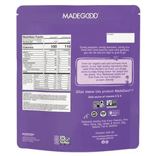 MadeGood organic granola bites variety pack bag, nutrition facts and ingredients