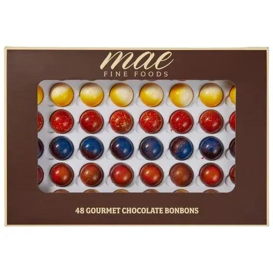 Mae Fine Foods Bonbon & Macron Classic Tasting Collection,Tray Bundle, 72 Pieces Total