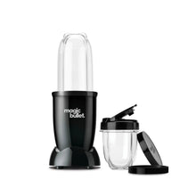 Personal blender base with clear blending jar and to-go cup, black