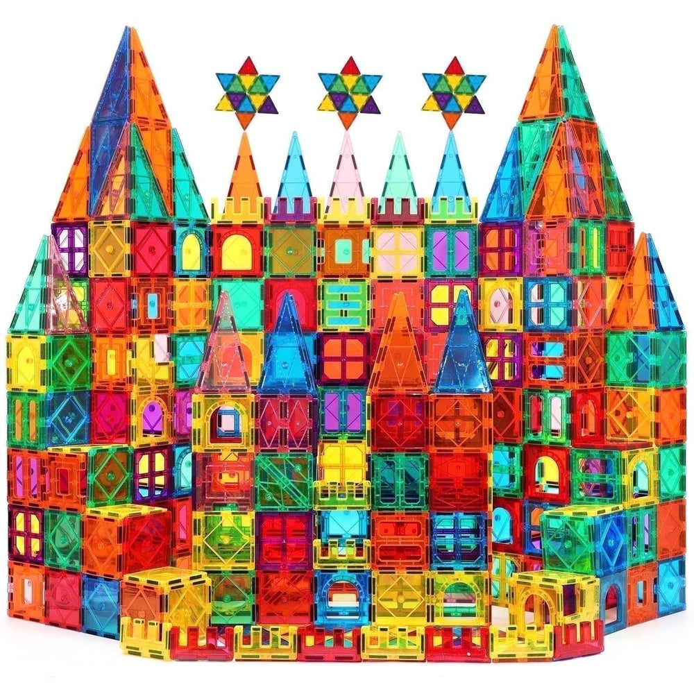 Magnetic Tiles for Kids,Educational Magnetic Building Blocks for Boys Girls, STEM Preschool Kidergarten Learning Toys - USA MEGA SHOP