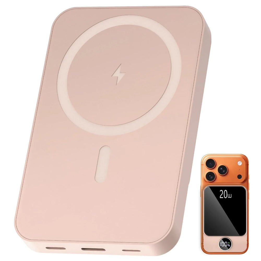 Magnetic Wireless Portable Charger, 10000mAh Power Bank with PD20w Fast Charging, USB C in&Out Battery Pack, Compatible with Mag-Safe for iPhone 17/16/15/14/13 Series, Samsung, Android, and More - USA MEGA SHOP