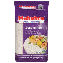 Jasmine long grain rice bag in purple packaging