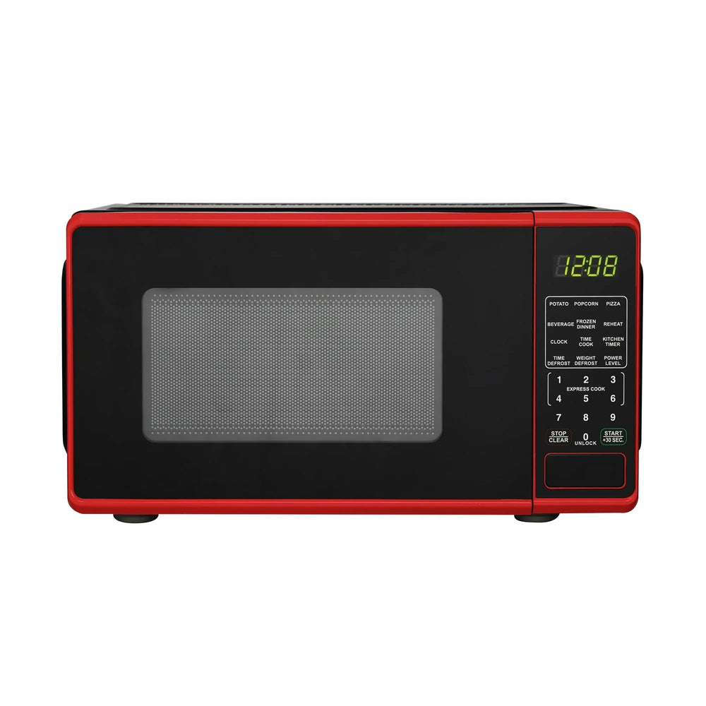 Mainstays 0.7 Cu ft Countertop Microwave Oven, 700 Watts, Black - USA MEGA SHOP