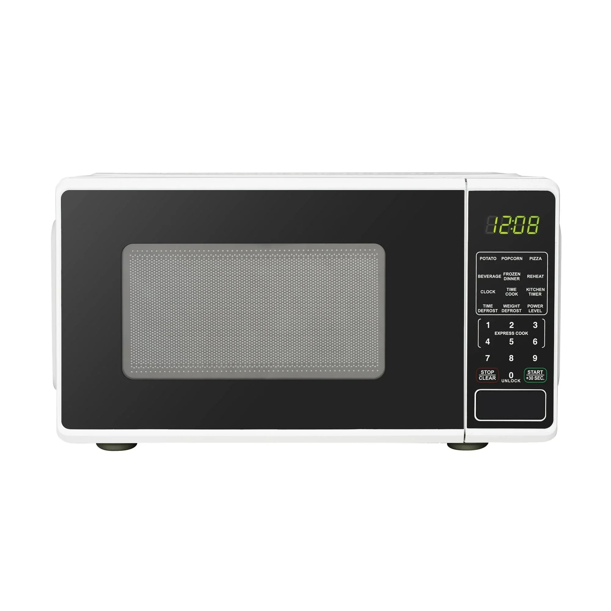 Mainstays 0.7 Cu ft Countertop Microwave Oven, 700 Watts, Black - USA MEGA SHOP