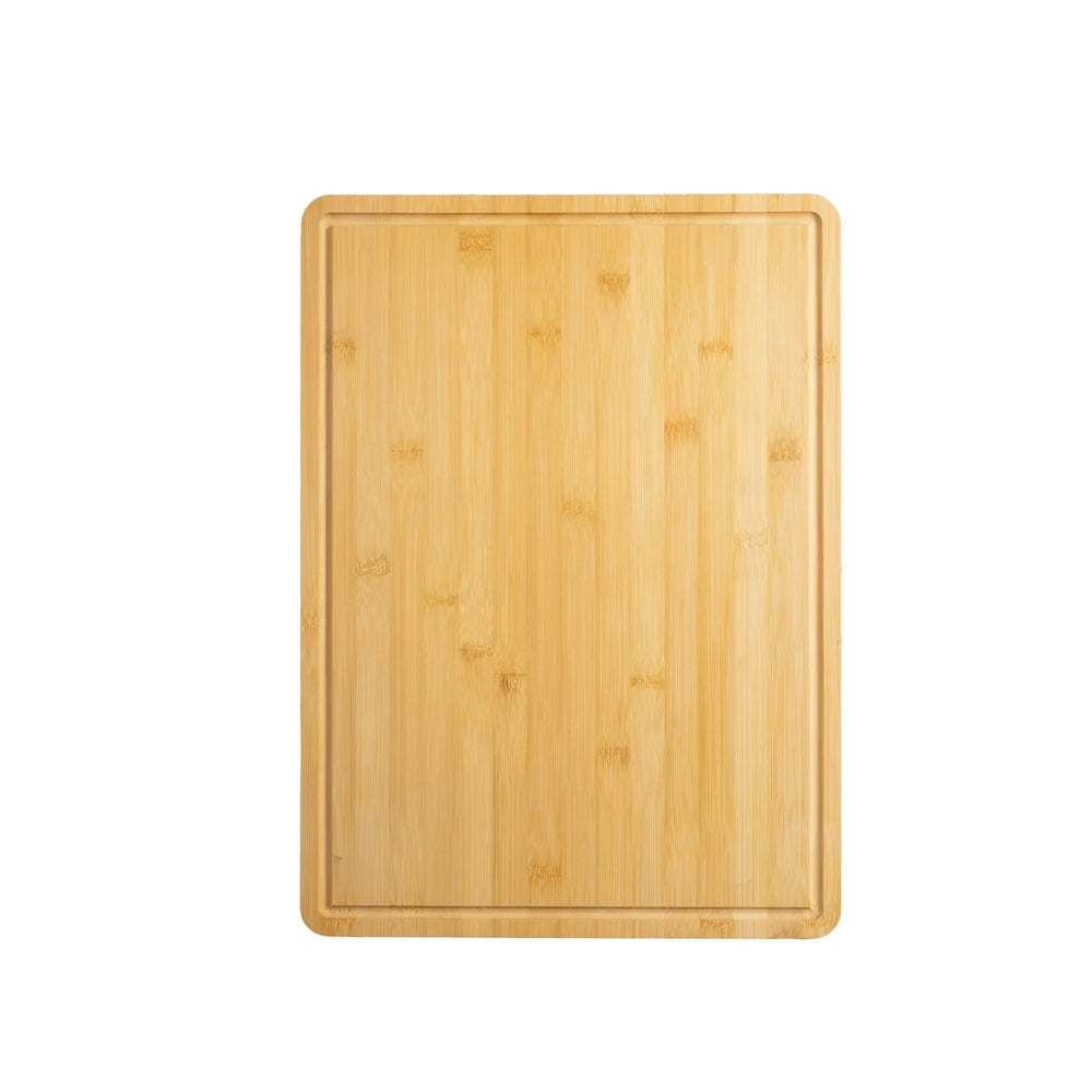 Mainstays 12" x 17.5" Non-slip Bamboo Cutting Board, 100% Natural Bamboo Color, with Juice Groove - USA MEGA SHOP