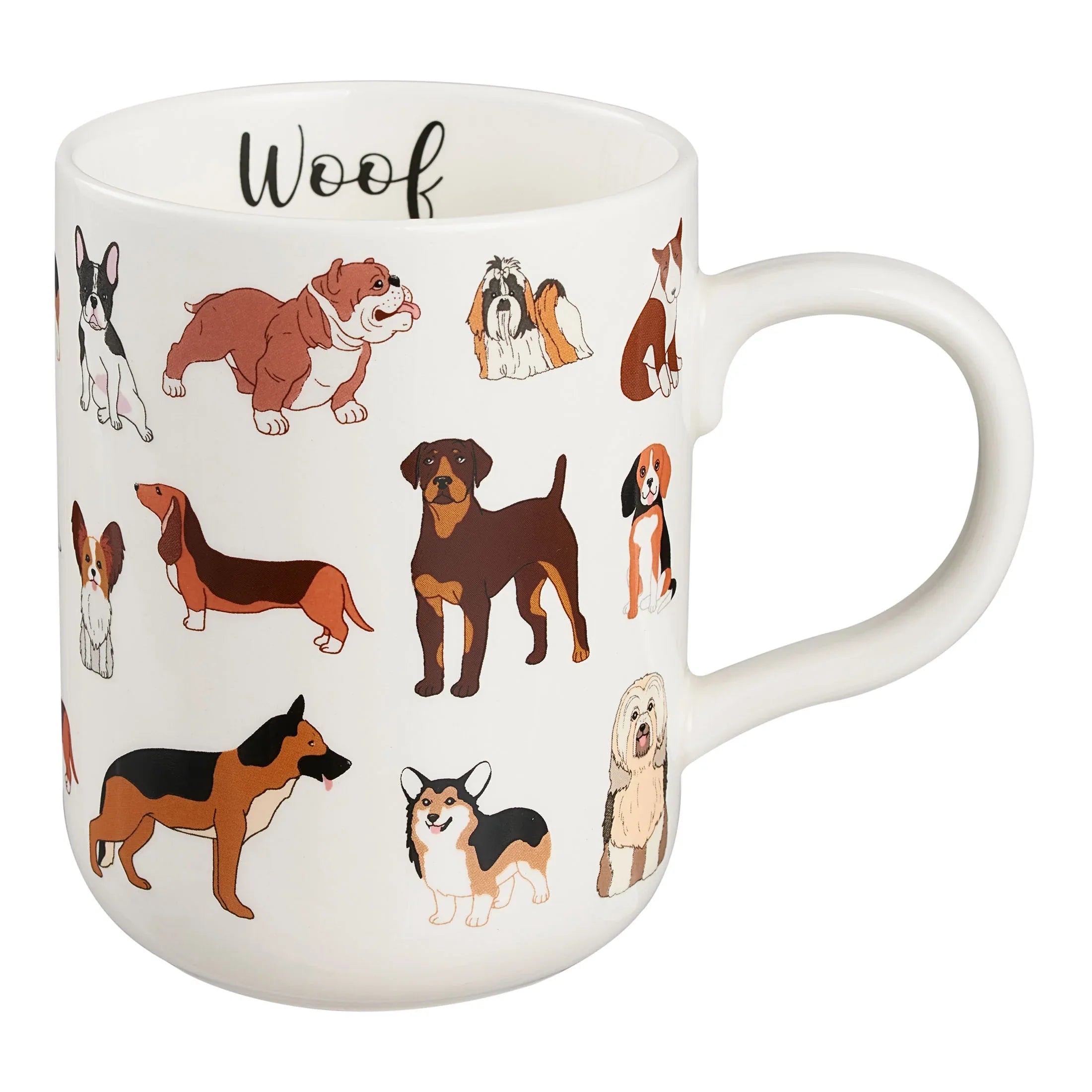 Mainstays 16.06-oz Stoneware Dog Mug, White