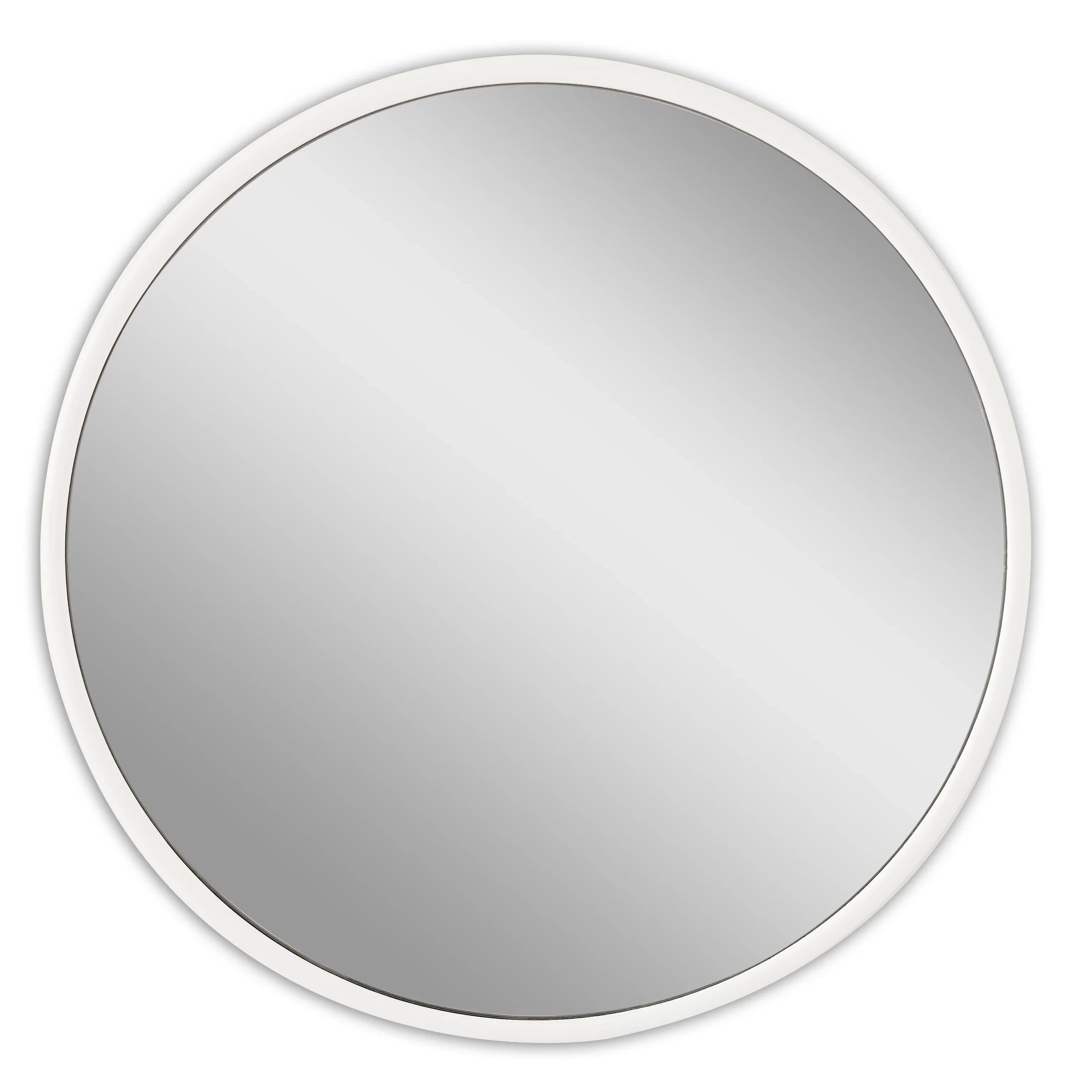 Mainstays 18x18 Black Round Small Decorative Wall Mirror for Bathroom or Living Room