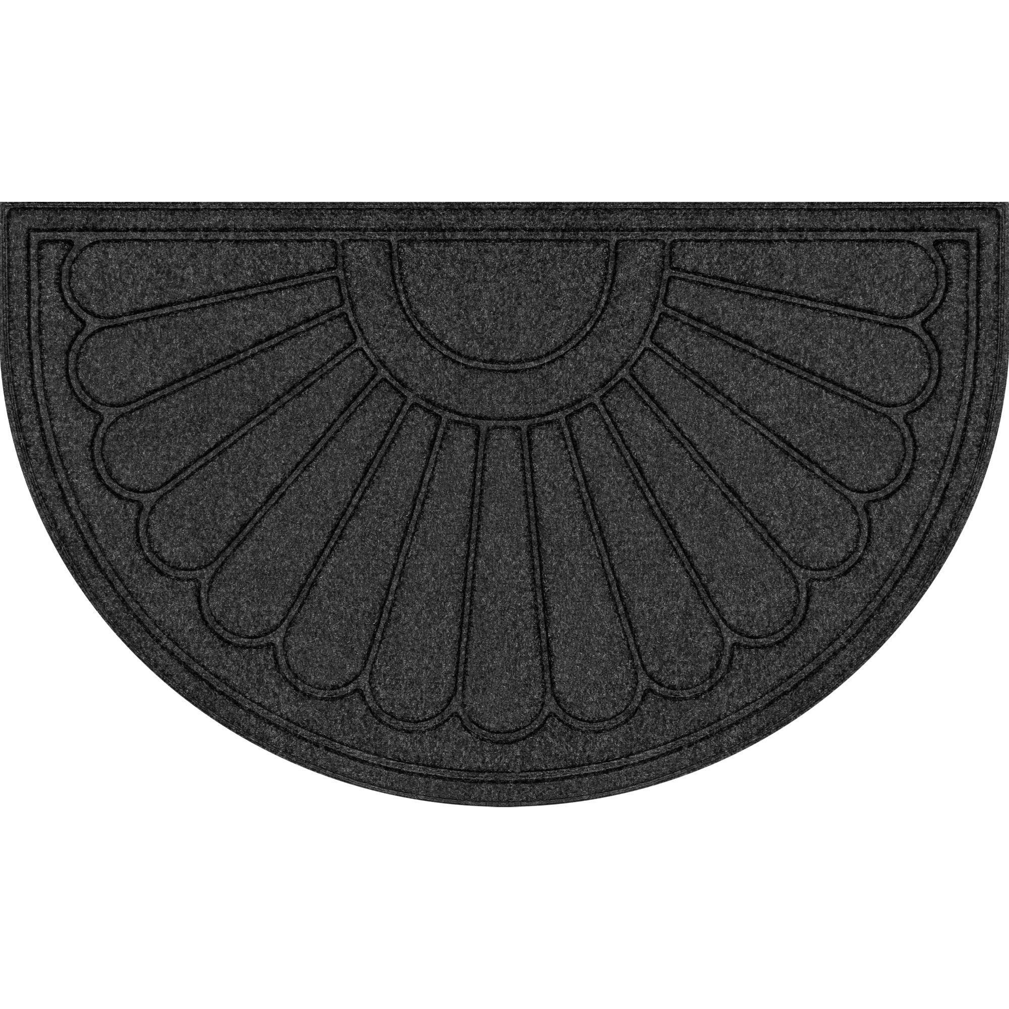 Mainstays 18"x30" Gray Sunburst Polyester Utility Entryway Door Mat