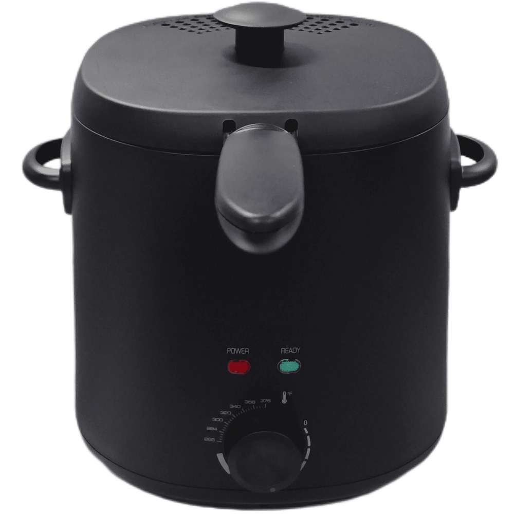Mainstays 2QT Electric Deep Fryer, Matte Black - Household, 1000W - USA MEGA SHOP