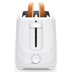 Mainstays 2-Slice Toaster with 6 Shade Settings and Removable Crumb Tray, Arctic White - USA MEGA SHOP
