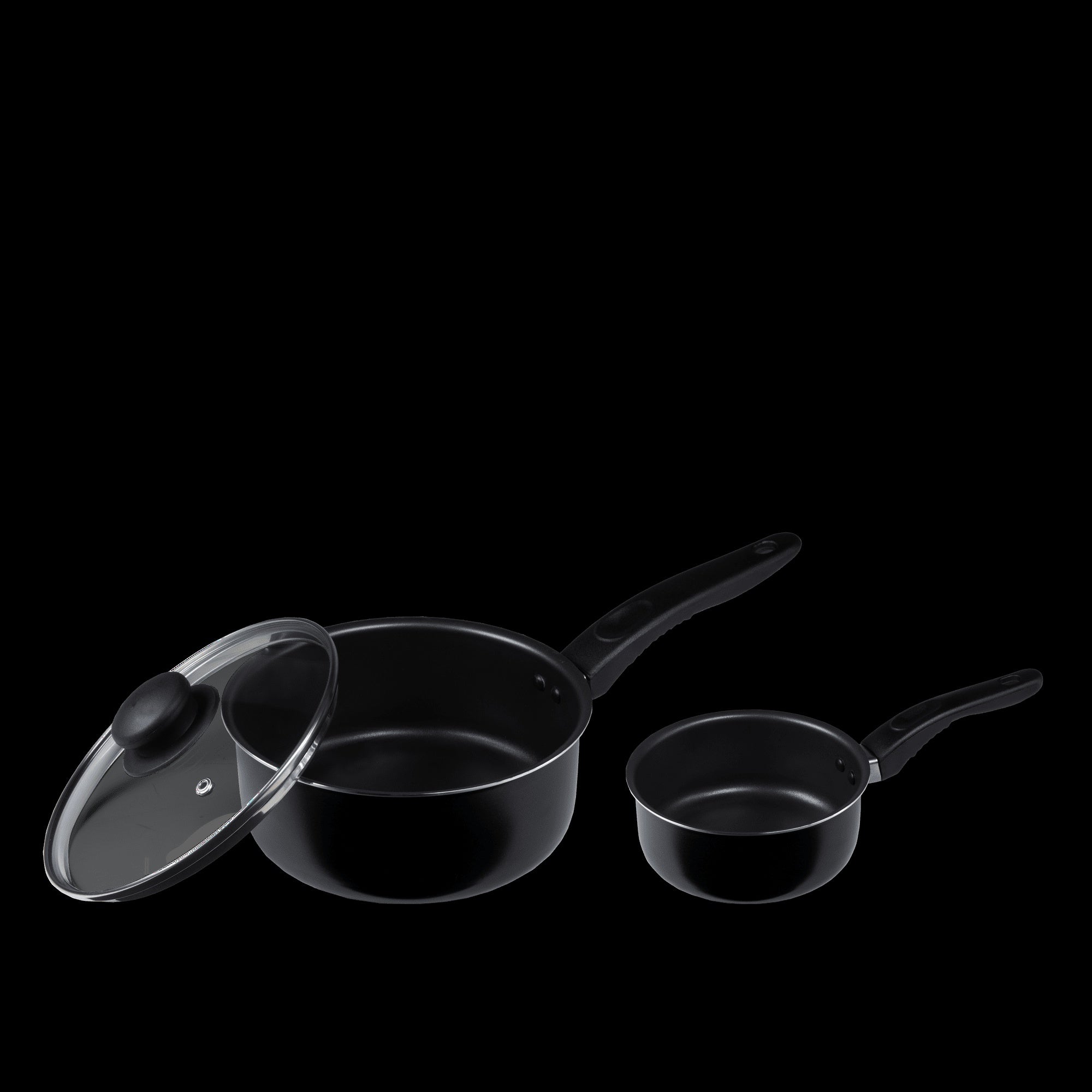 MS 3PC SAUCE PAN BLK