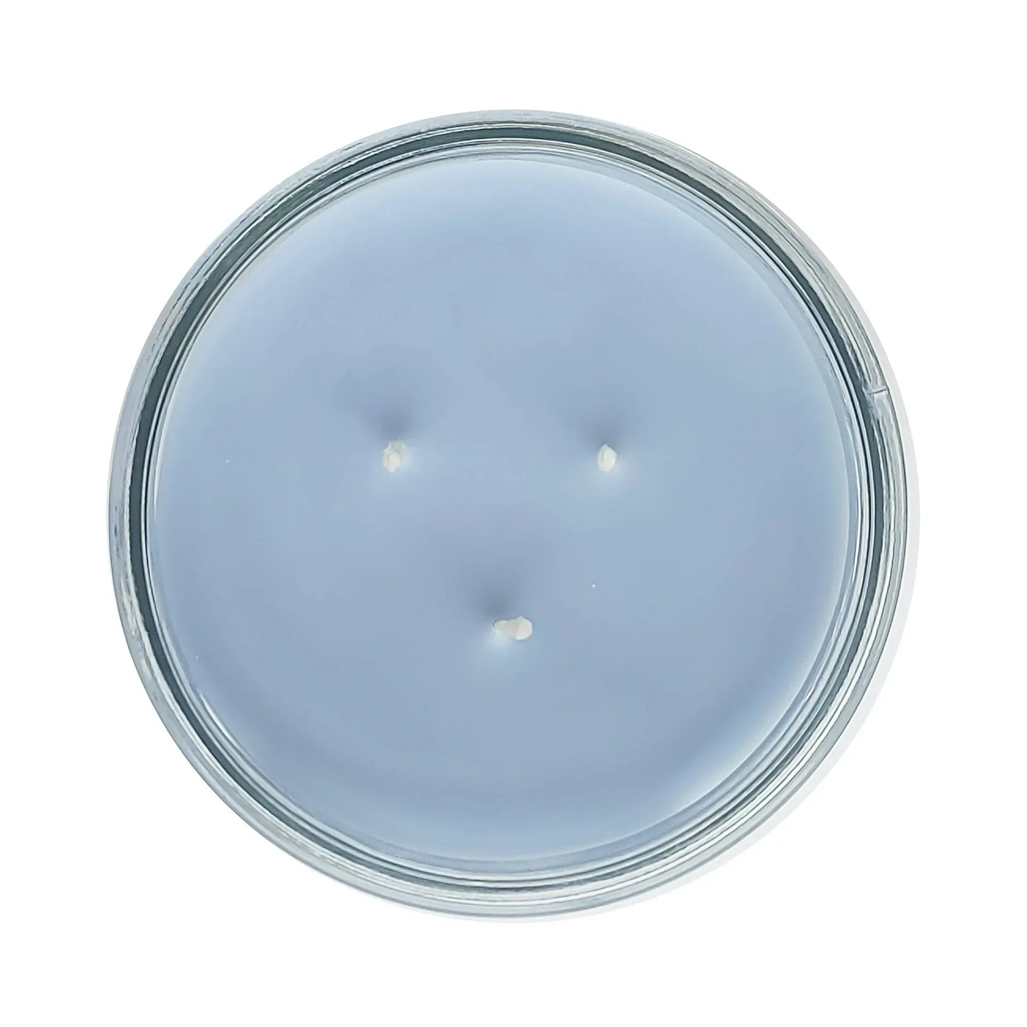 Mainstays 3-Wick Glass Jar Candle, Beachside Linen, Blue, 11.5 oz