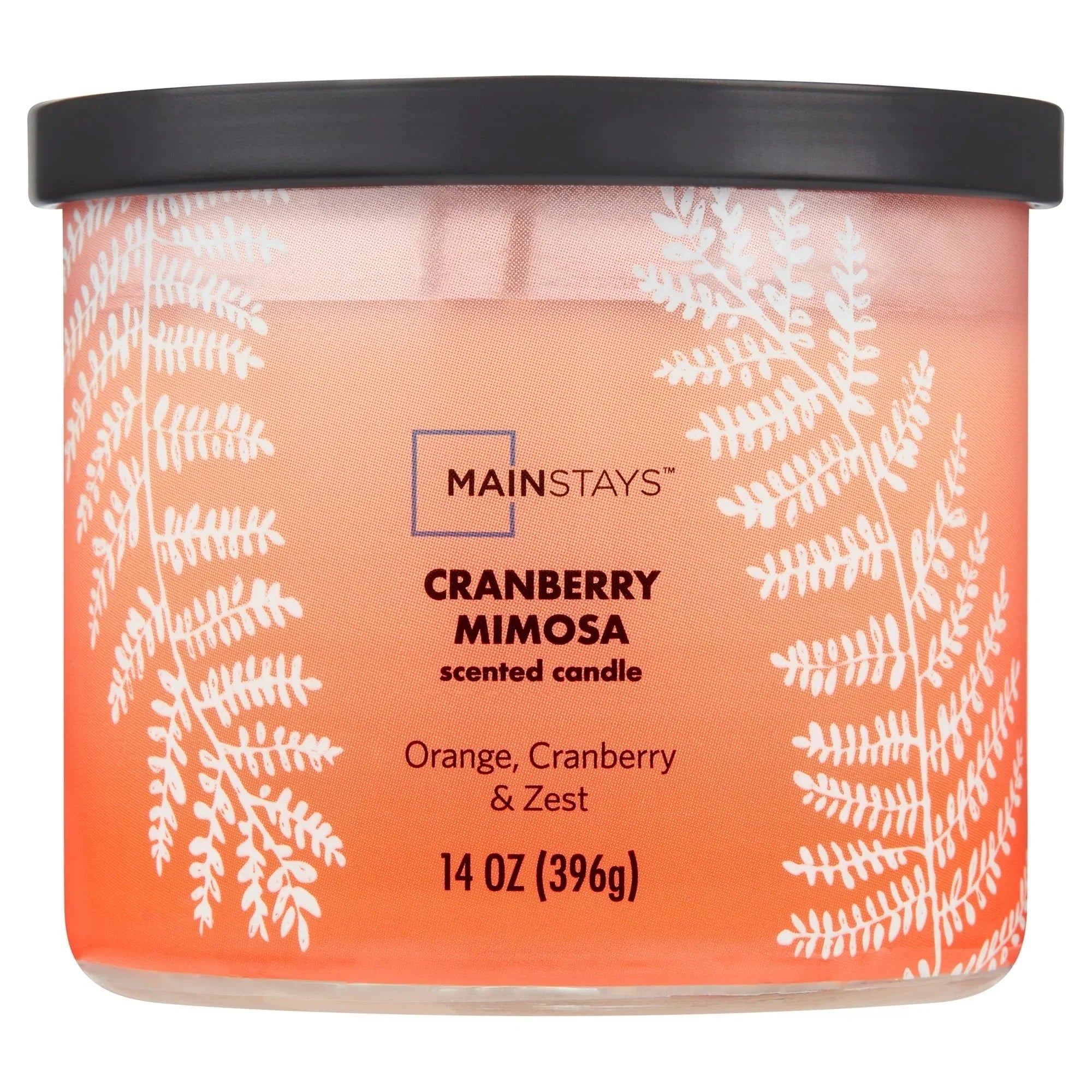 Mainstays 3-Wick Ombre Wrap Cranberry Mimosa Candle, 14-Ounce - USA MEGA SHOP
