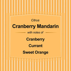 Mainstays 3-Wick Textured Wrapped Cranberry Mandarin Scented Candle, 14 oz