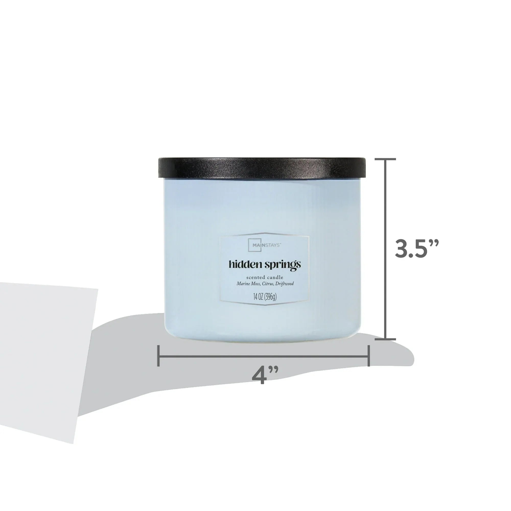 Mainstays 3 Wick Textured Wrapped Hidden Springs Candle, 14 Ounce - USA MEGA SHOP