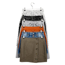 6-tier pant and skirt hanger holding layered skirts with black clips