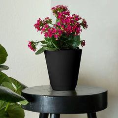 Mainstays Black Resin Self-Watering Planter