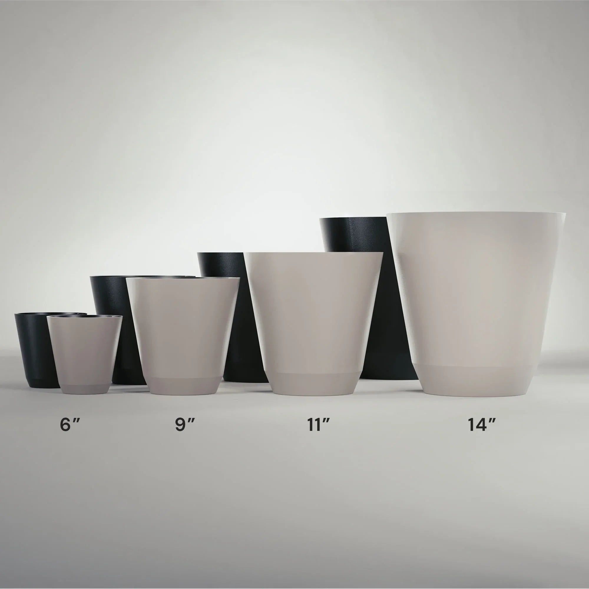 Mainstays Black Resin Self-Watering Planter
