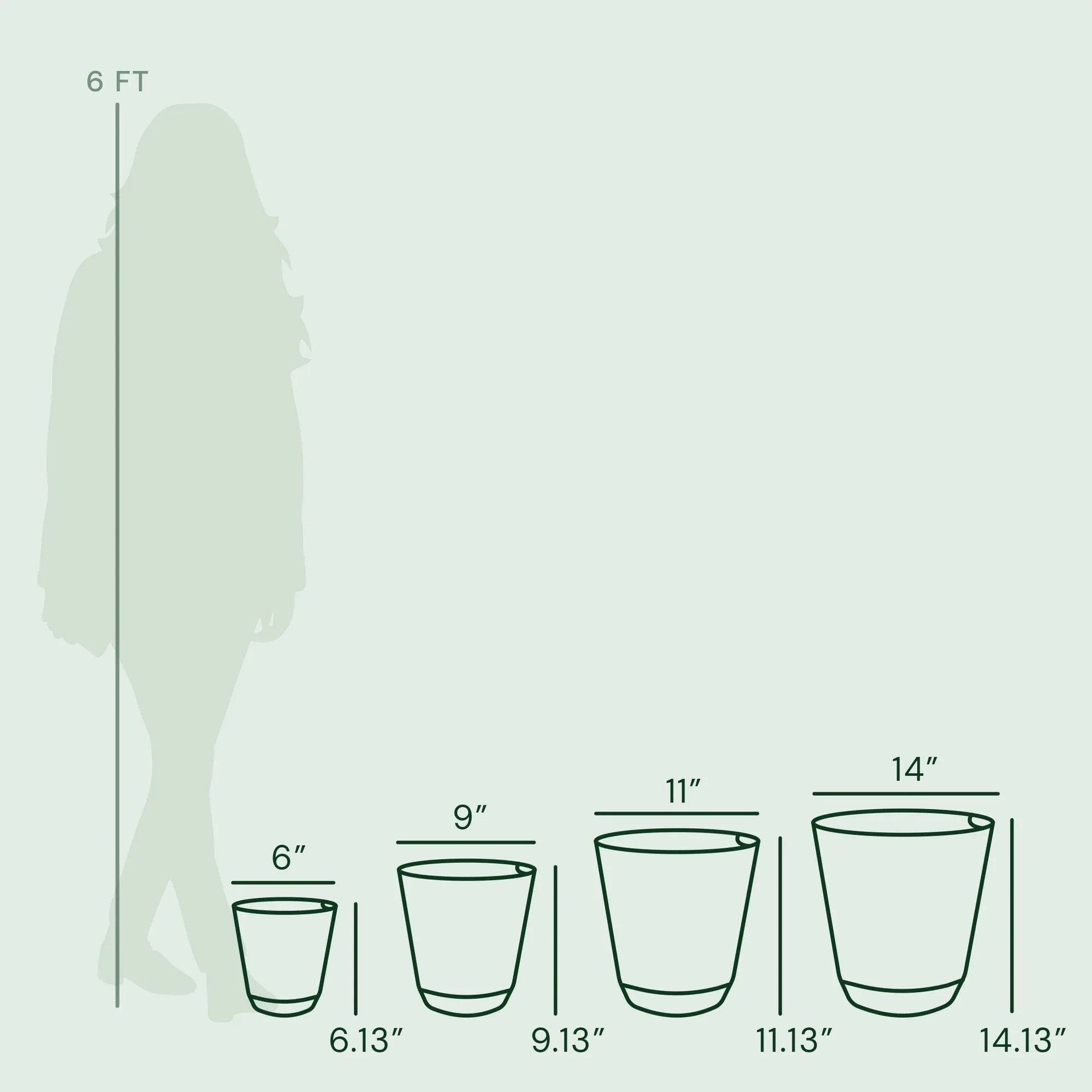 Mainstays Black Resin Self-Watering Planter