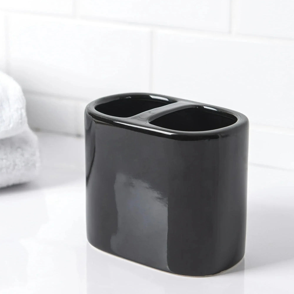 Mainstays Basic Rich Ceramic Toothbrush Holder for Adults - USA MEGA SHOP