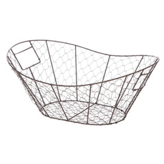Mainstays Chicken Wire Decorative Storage Basket with Handles - USA MEGA SHOP