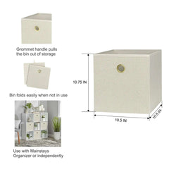 Mainstays Collapsible Fabric Cube Storage Bin