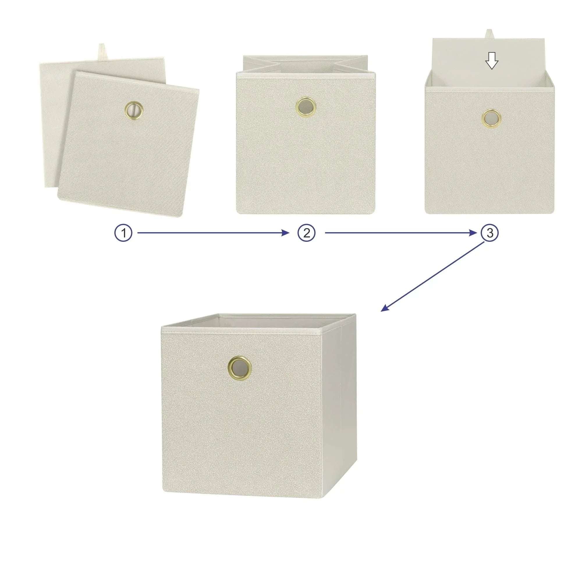 Mainstays Collapsible Fabric Cube Storage Bin