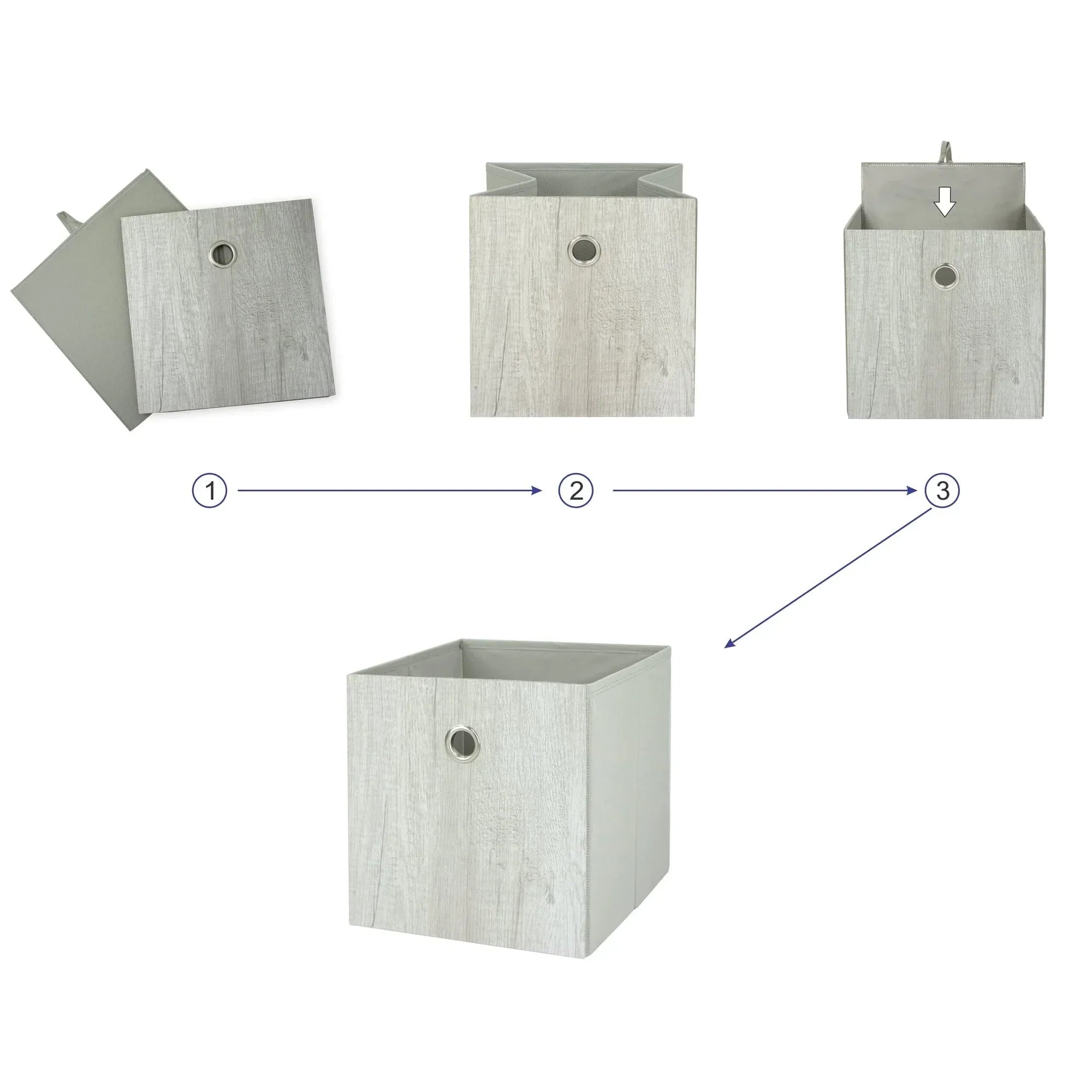 Mainstays Collapsible Fabric Cube Storage Bin