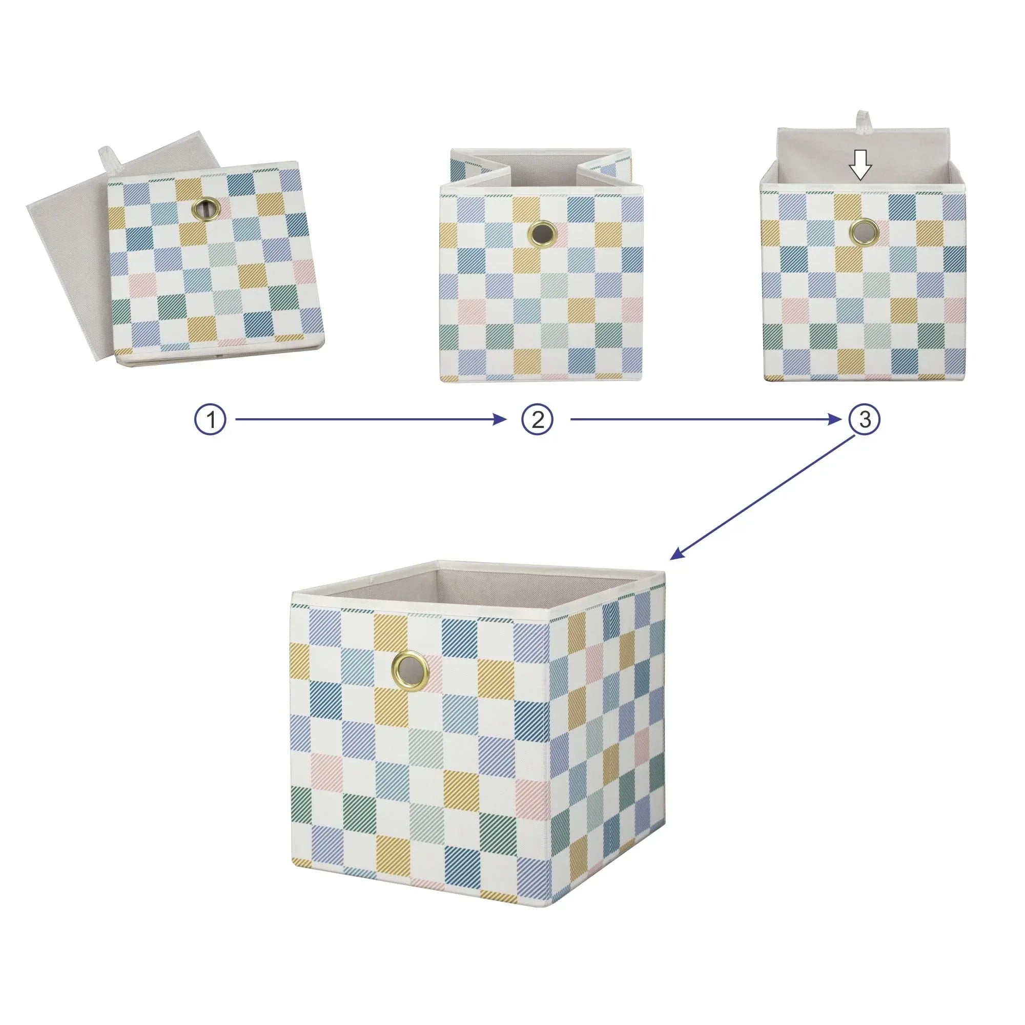 Mainstays Collapsible Fabric Cube Storage Bin