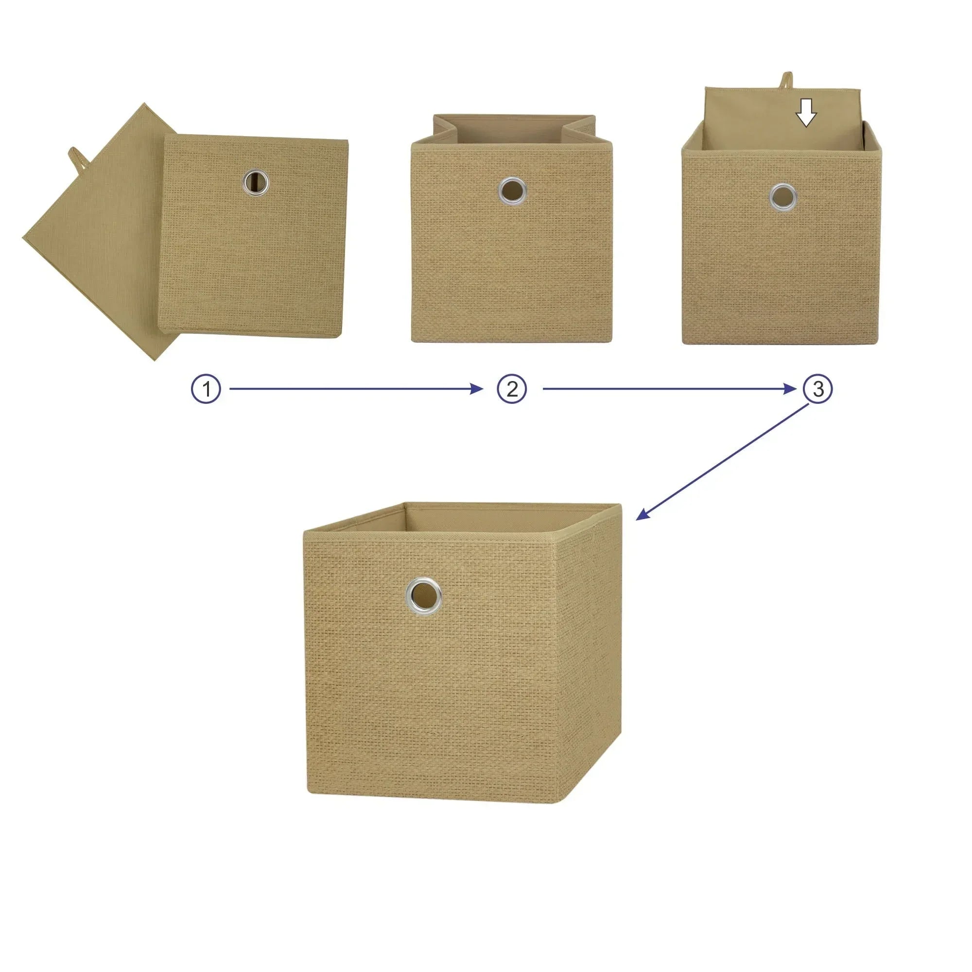 Mainstays Collapsible Fabric Cube Storage Bin