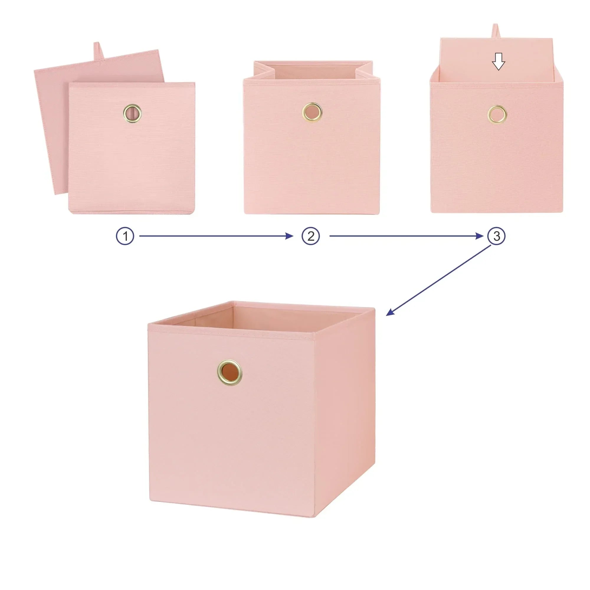 Mainstays Collapsible Fabric Cube Storage Bin