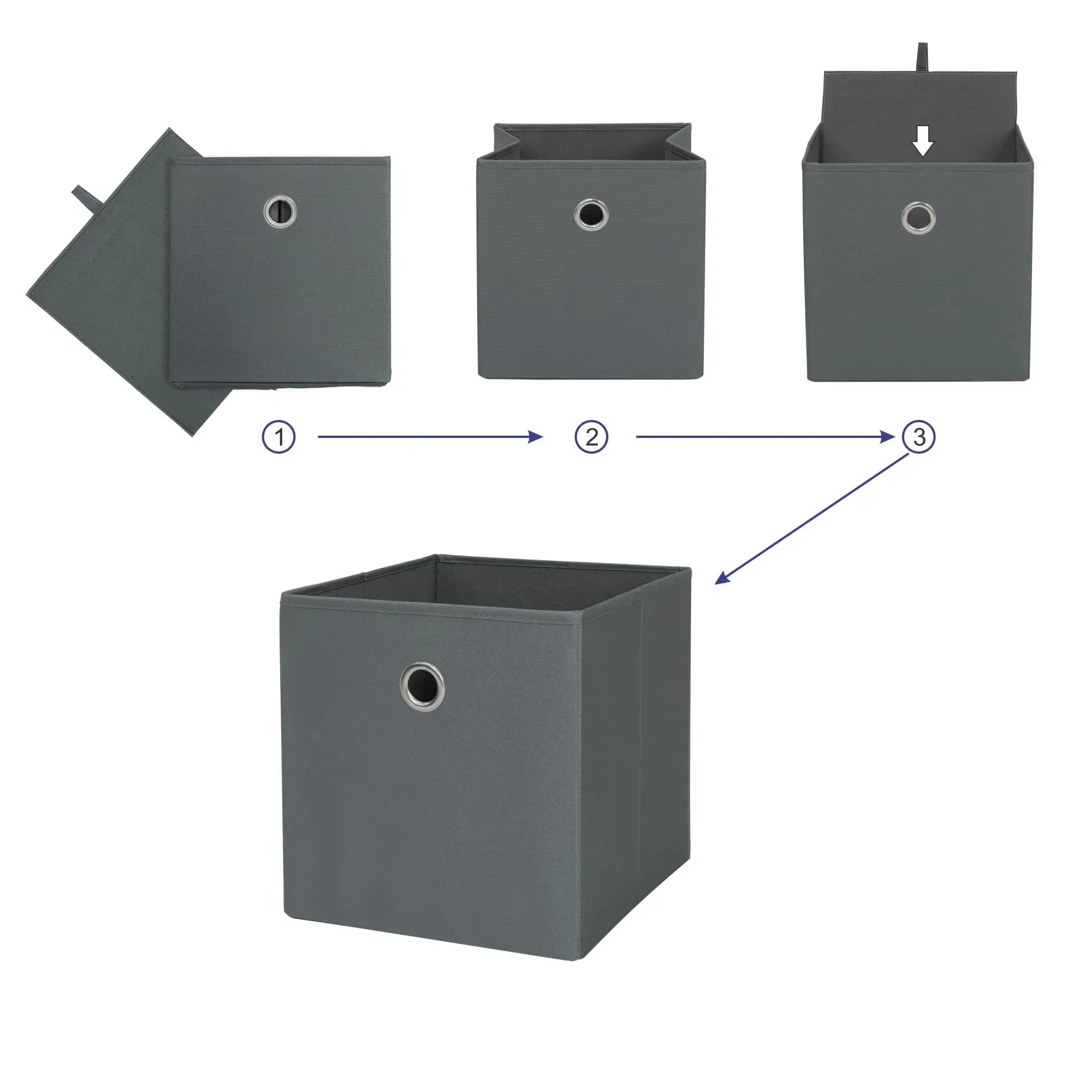 Mainstays Collapsible Fabric Cube Storage Bin