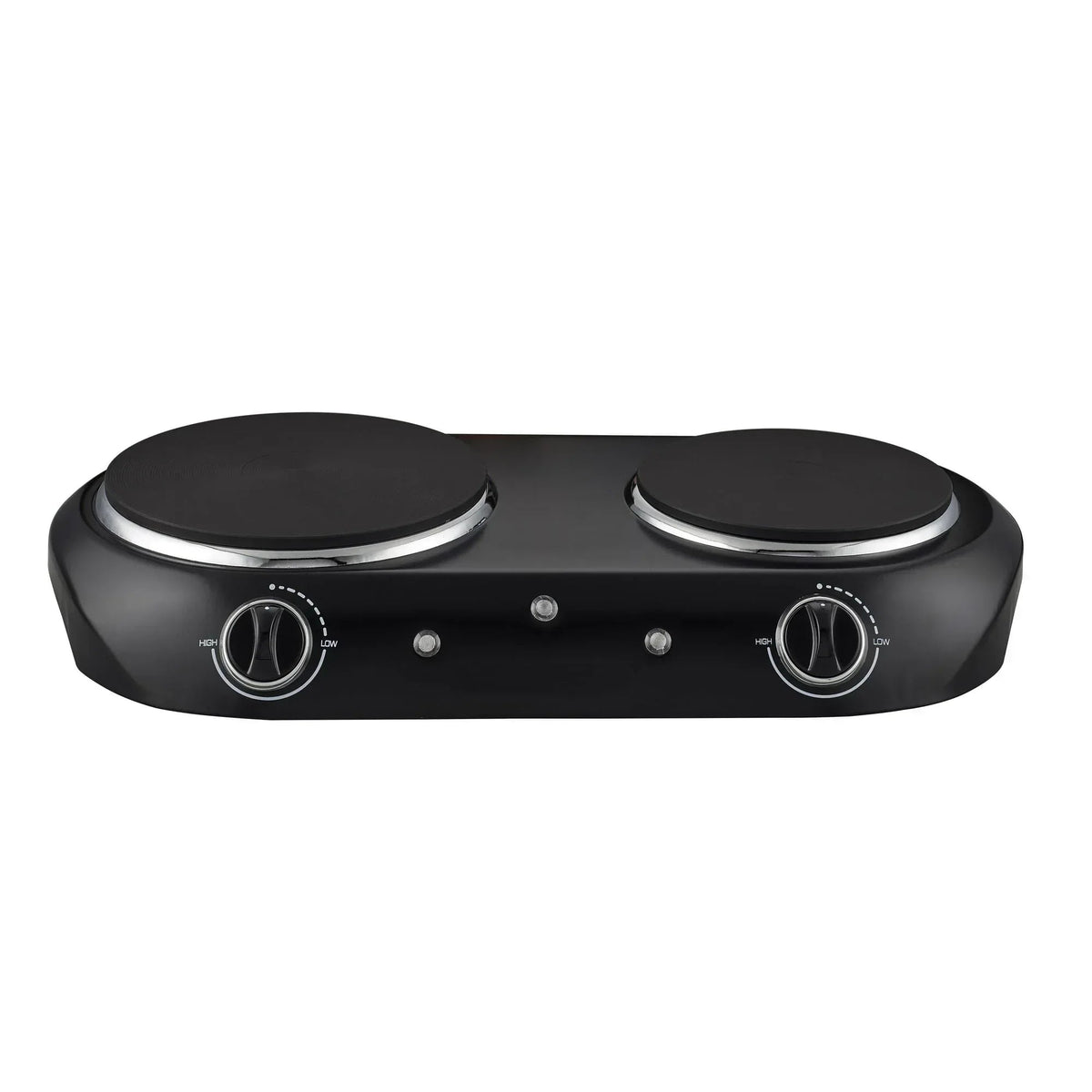 Mainstays Double Burner, 1800 W, Black Electric Cooktop, 1 Each, Assembled Product