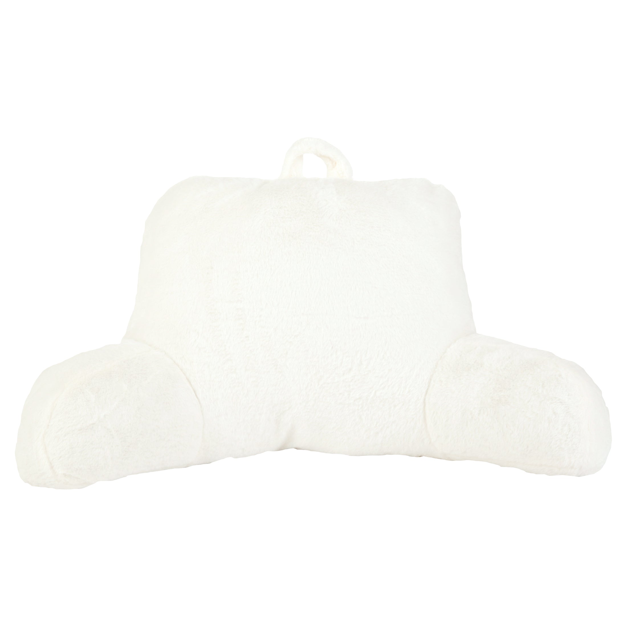 Mainstays Faux Fur Plush Backrest Pillow, Specialty Size, Aqua