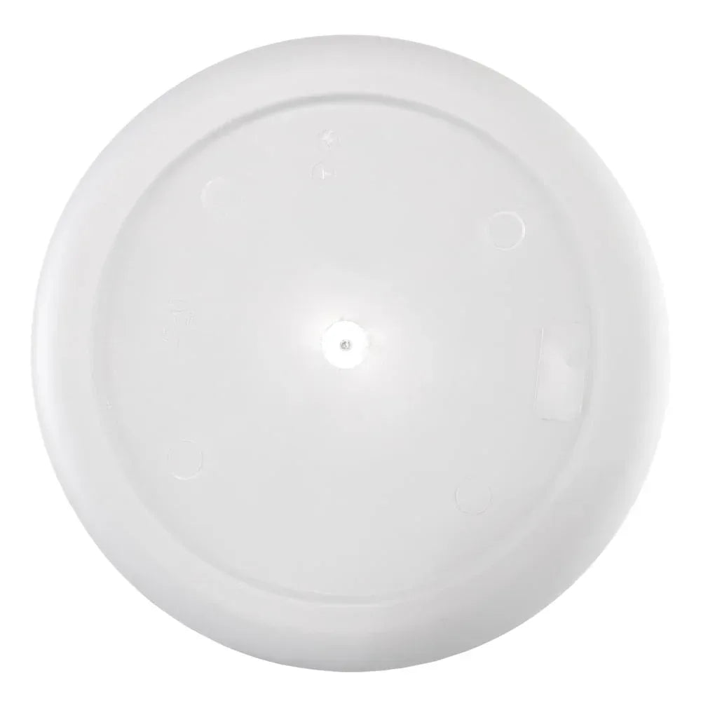 Mainstays Plastic Round Laundry Hamper, White, with Carrying Handles