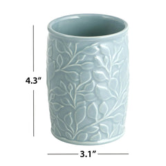 Mainstays Floral Ceramic Toothbrush Holder for Adults