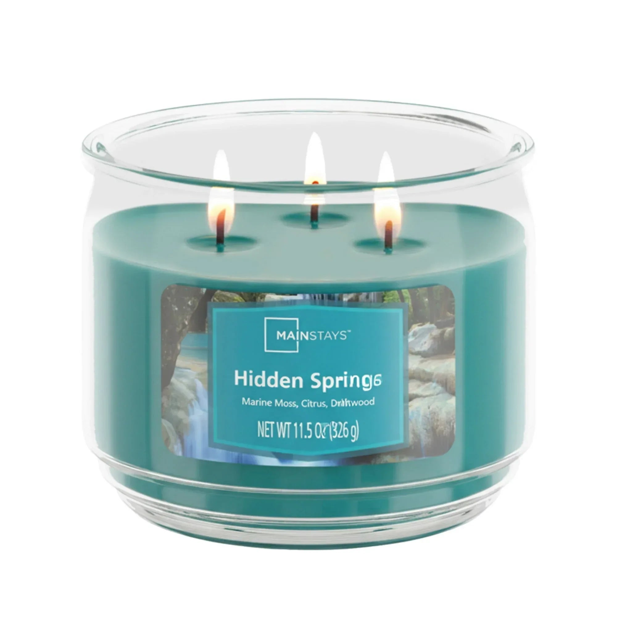 Mainstays 3-Wick Scented Glass Jar Candle, 11.5oz.