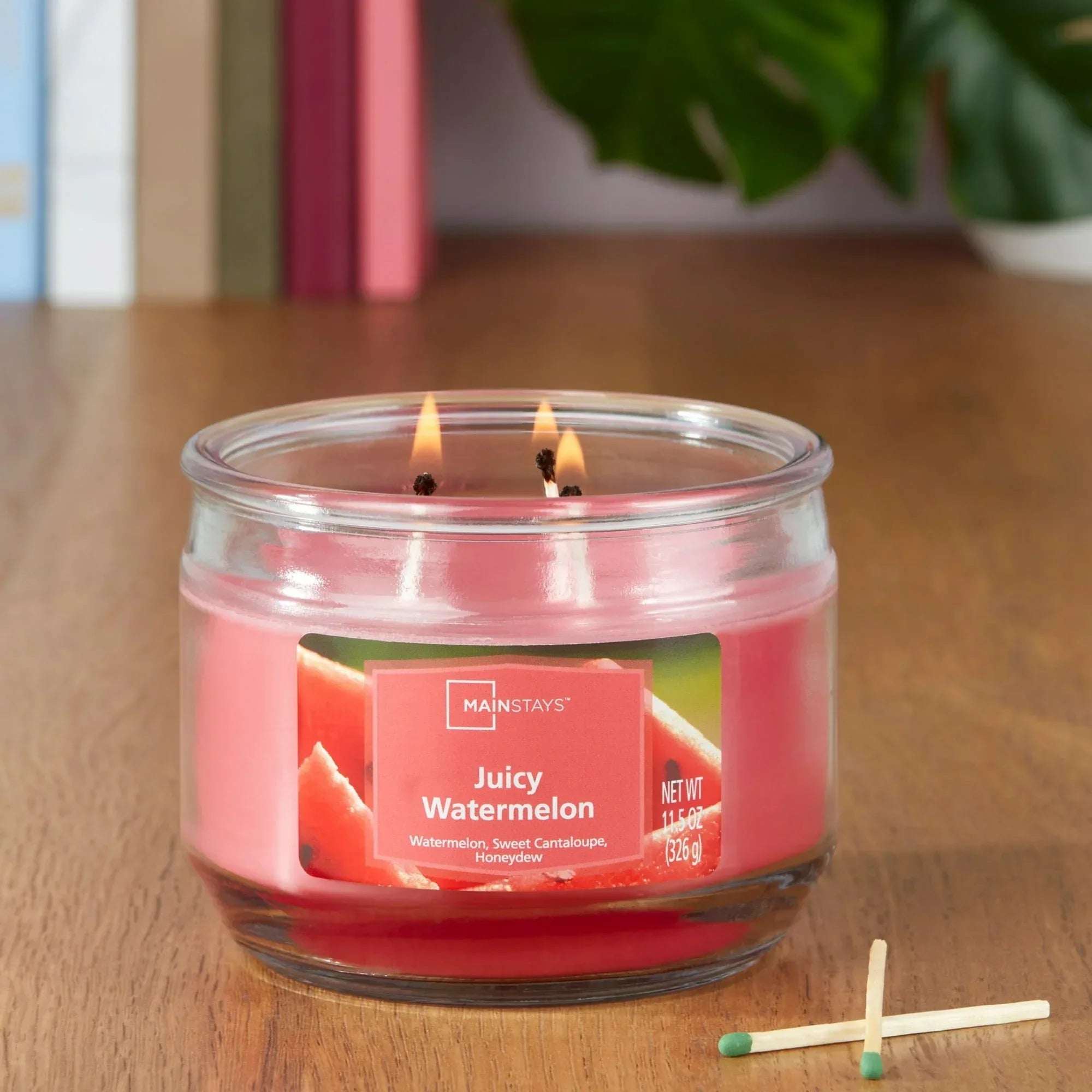 Mainstays 3-Wick Scented Glass Jar Candle, 11.5oz.
