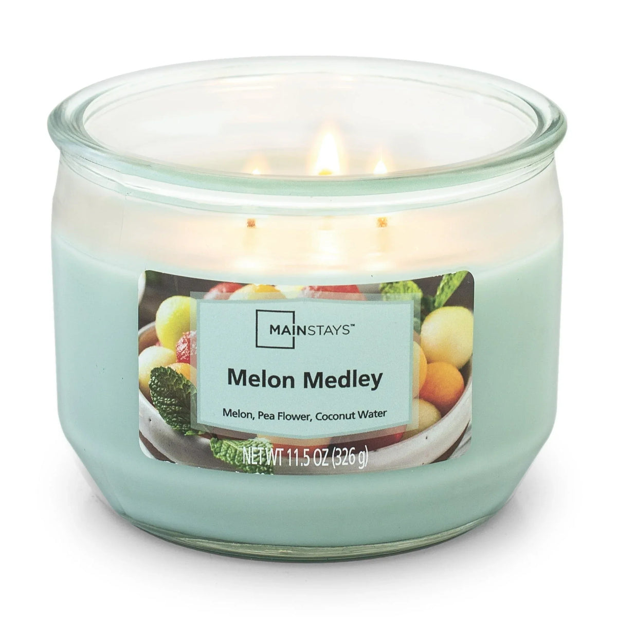 Mainstays Melon Medley Scented 3 Wick Candle, 11.5 oz. - USA MEGA SHOP
