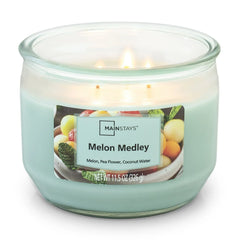Mainstays Melon Medley Scented 3 Wick Candle, 11.5 oz. - USA MEGA SHOP