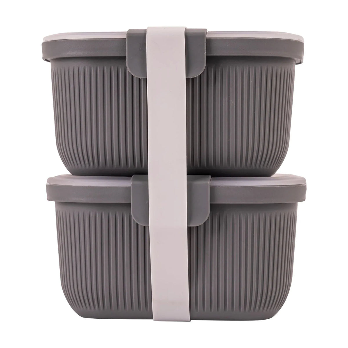 Mainstays Plastic Food Storage Bento Snack Container, Rectangle, Grey, 19oz Capacity, Made for Portable Food Storage - USA MEGA SHOP